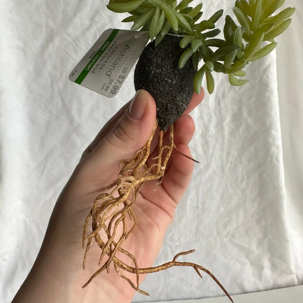 Artificial Hanging Succulent Plant Realistic Faux Greenery for Home Office Decor